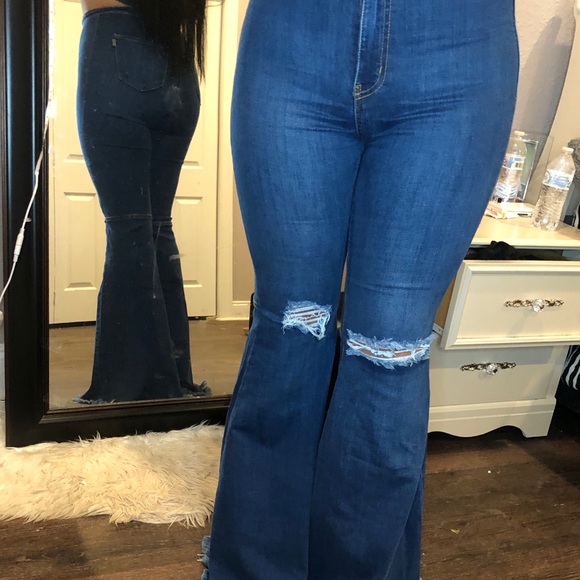 Denim flare jeans - Picture 4 of 8